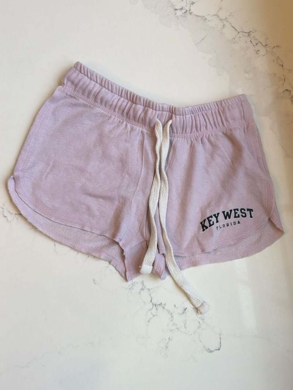 U.S. Vintage Key West Florida Lavender Fleece Dolphin Shorts